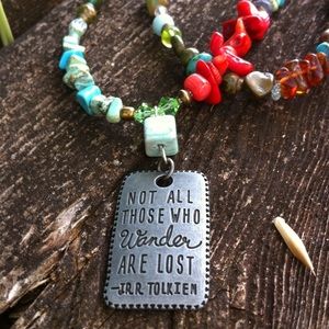 Not all who wander are lost necklace